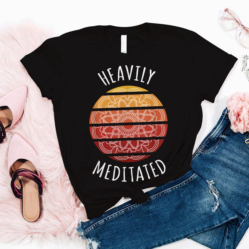Heavily Meditated Yoga for Meditation T-Shirt Unisex Standard T-Shirt black s