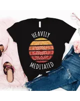 Heavily Meditated Yoga for Meditation T-Shirt Unisex Standard T-Shirt black s