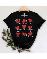 Heart Yoga Pose Valentines Day Funny Zen Workout T Shirt Unisex Standard T-Shirt black s