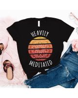 Heavily Meditated Yoga for Meditation T-Shirt Unisex Standard T-Shirt black s